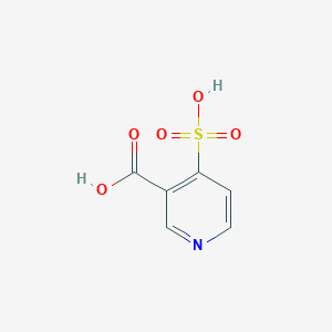 molecular formula C6H5NO5S B083894 4-sulfopyridine-3-carboxylic Acid CAS No. 14045-15-9