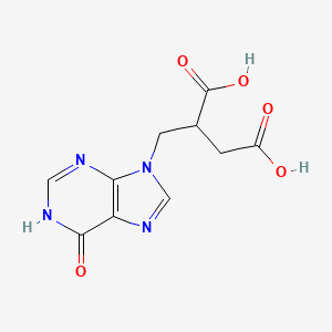 2-((6-oxo-3H-Purin-9(6H)-yl)methyl)succinicacid