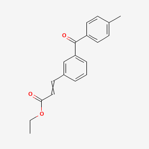 Ethyl 3-[3-(4-methylbenzoyl)phenyl]prop-2-enoate