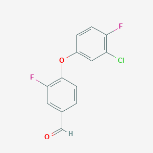4-(3-Chloro-4-fluorophenoxy)-3-fluorobenzaldehyde