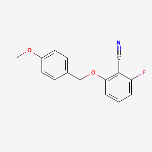 2-Fluoro-6-[(4-methoxybenzyl)oxy]benzonitrile
