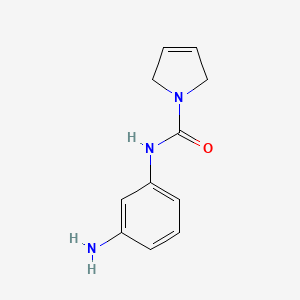 molecular formula C11H13N3O B8389700 N-(3-aminophenyl)-2,5-dihydro-1H-pyrrole-1-carboxamide 
