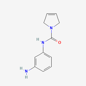 N-(3-aminophenyl)-2,5-dihydro-1H-pyrrole-1-carboxamide