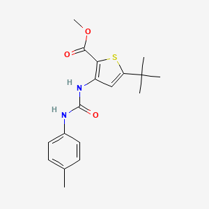 5-tert-Butyl-3-(3-p-tolyl-ureido)-thiophene-2-carboxylic acid methyl ester