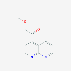 molecular formula C11H10N2O2 B8389727 2-Methoxy-1-[1,8]naphthyridin-4-yl-ethanone 