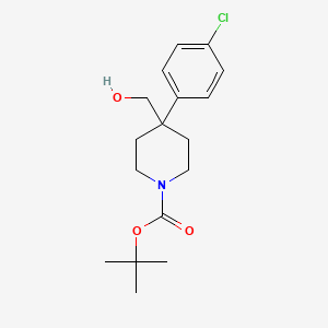 Tert-butyl 4-(4-chlorophenyl)-4-hydroxymethylpiperidine-1-carboxylate