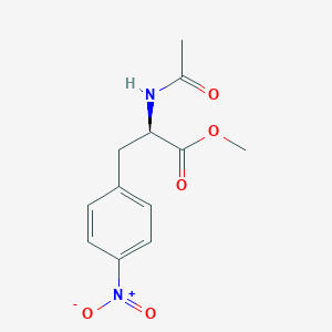 molecular formula C12H14N2O5 B8389784 N-Acetyl-4-nitro-D-phenylalanine methyl ester 