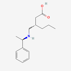(S,R)-3-[(1-phenyl ethylamino)-methyl]-hexanoic acid