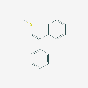 molecular formula C15H14S B083898 Benzene, 1,1'-[(methylthio)ethenylidene]bis- CAS No. 15096-10-3
