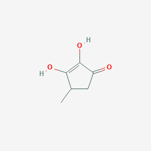 molecular formula C6H8O3 B083900 2,3-Dihydroxy-4-methylcyclopent-2-en-1-one CAS No. 14114-09-1