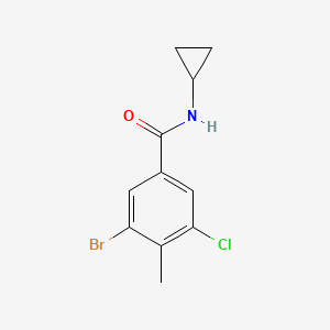 3-Bromo-5-chloro-N-cyclopropyl-4-methylbenzamide