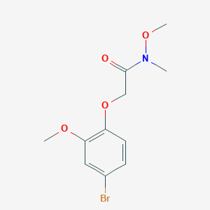 2-(4-bromo-2-methoxyphenoxy)-N-methoxy-N-methylacetamide