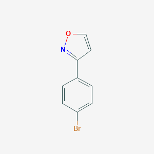molecular formula C9H6BrNO B083904 3-(4-Bromophenyl)isoxazole CAS No. 13484-04-3
