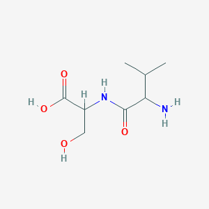 molecular formula C8H16N2O4 B083905 Valylserine CAS No. 13588-94-8