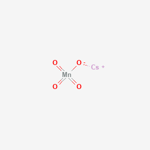 molecular formula CsMnO4 B083906 Permanganic acid (HMnO4), cesium salt CAS No. 13456-28-5