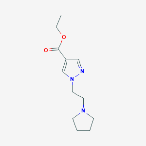 1-(2-pyrrolidin-1-yl-ethyl)-1H-pyrazole-4-carboxylic acid ethyl ester