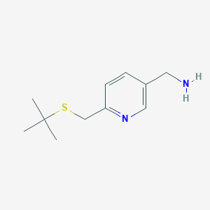 3-Aminomethyl-6-(tert-butylthio)methyl-pyridine