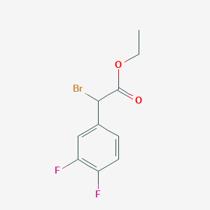 molecular formula C10H9BrF2O2 B8390757 Ethyl 2-bromo-2-(3,4-difluorophenyl)acetate 