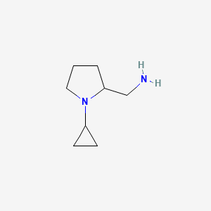 molecular formula C8H16N2 B8390786 1-Cyclopropyl-2-aminomethylpyrrolidine 