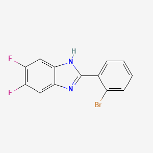 molecular formula C13H7BrF2N2 B8390798 2-(2-bromo-phenyl)-5,6-difluoro-1H-benzoimidazole 