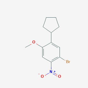 1-Bromo-5-cyclopentyl-4-methoxy-2-nitrobenzene