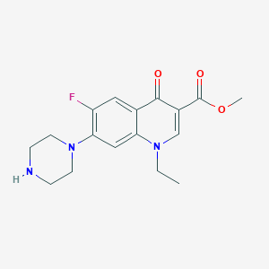 molecular formula C17H20FN3O3 B8390832 Norfloxacin Methyl Ester CAS No. 75001-83-1