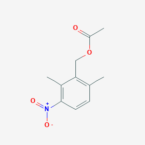 molecular formula C11H13NO4 B8390835 (2,6-Dimethyl-3-nitrophenyl)methyl acetate 