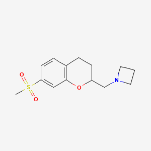 1-{[7-(Methylsulfonyl)-3,4-dihydro-2H-chromen-2-YL]methyl}azetidine