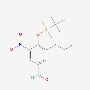 4-(Tert-butyldimethylsilyloxy)-3-nitro-5-propylbenzaldehyde