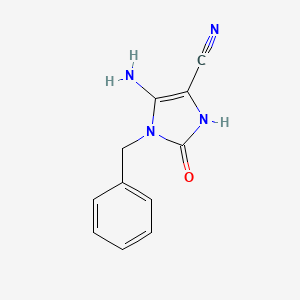5-Amino-1-benzyl-4-cyano-2-hydroxyimidazole