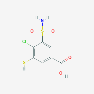 4-Chloro-3-mercapto-5-sulfamylbenzoic acid