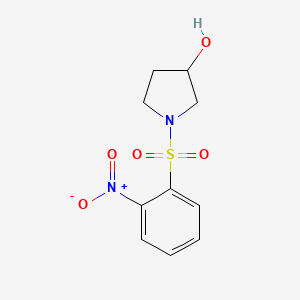 molecular formula C10H12N2O5S B8391047 1-(2-Nitro-benzenesulfonyl)-pyrrolidin-3-ol 
