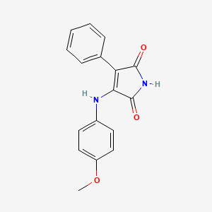 3-[(4-methoxyphenyl)amino]-4-phenyl-1H-pyrrole-2,5-dione