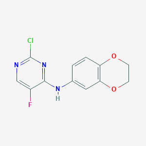 2-chloro-5-fluoro-N-(3,4-ethylenedioxyphenyl)-4-pyrimidineamine