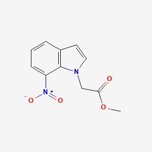 molecular formula C11H10N2O4 B8391077 methyl 2-(7-nitro-1H-indol-1-yl)acetate 