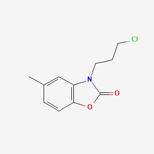 molecular formula C11H12ClNO2 B8391134 3-(3-Chloropropyl)-5-methyl-1,3-benzoxazol-2-one 