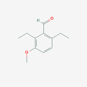molecular formula C12H16O2 B8391177 2,6-Diethyl-3-methoxy-benzaldehyde 