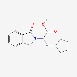 molecular formula C16H19NO3 B8391180 (S)-3-Cyclopentyl-2-(1-oxoisoindolin-2-yl)propanoic acid 