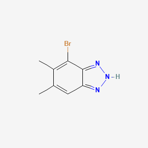molecular formula C8H8BrN3 B8391195 4-Bromo-5,6-dimethyl-1h-benzotriazole 