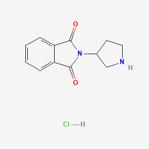 molecular formula C12H13ClN2O2 B8391203 N-(3-pyrrolidyl)phthalimide hydrochloride CAS No. 127406-81-9