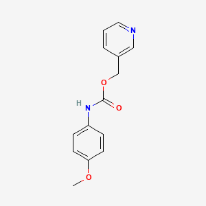 molecular formula C14H14N2O3 B8391226 Pyridin-3-ylmethyl 4-methoxyphenylcarbamate 