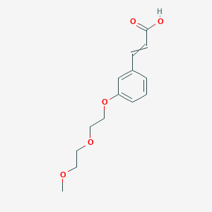 molecular formula C14H18O5 B8391366 3-{3-[2-(2-Methoxyethoxy)ethoxy]phenyl}Acrylic Acid 