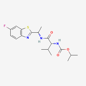 molecular formula C18H24FN3O3S B8391436 (R,S)-Benthiavalicarb-isopropyl 