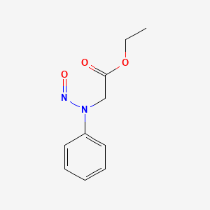 molecular formula C10H12N2O3 B8391444 N-ethoxycarbonylmethyl-N-nitrosoaniline 
