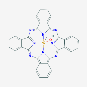 molecular formula C33H20N8OSi B083916 Methylsilicon(IV) phthalocyanine hydroxide CAS No. 12119-00-5