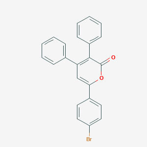 molecular formula C23H15BrO2 B083917 6-(4-Bromophenyl)-3,4-diphenyl-2H-pyran-2-one CAS No. 14966-77-9