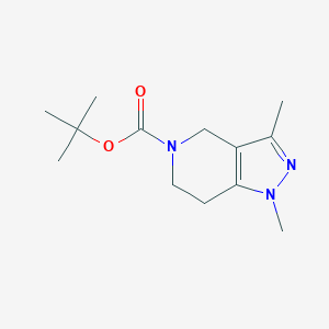 molecular formula C13H21N3O2 B8391718 TERT-BUTYL 1,3-DIMETHYL-1,4,6,7-TETRAHYDRO-5H-PYRAZOLO[4,3-C]PYRIDINE-5-CARBOXYLATE 
