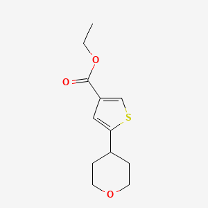 ethyl 5-(tetrahydro-2H-pyran-4-yl)thiophene-3-carboxylate