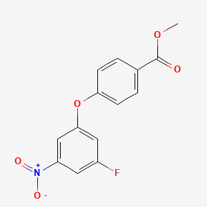 4-(3-Fluoro-5-nitro-phenoxy)-benzoic acid methyl ester