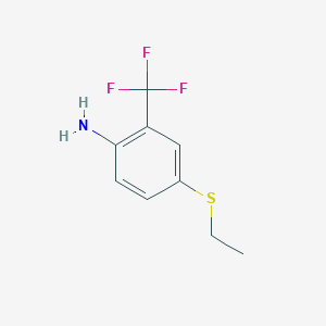 4-(Ethylsulfanyl)-2-(trifluoromethyl)aniline